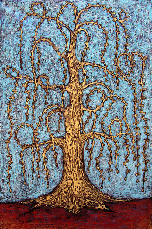 willow tree margaret blanchett folk art tree